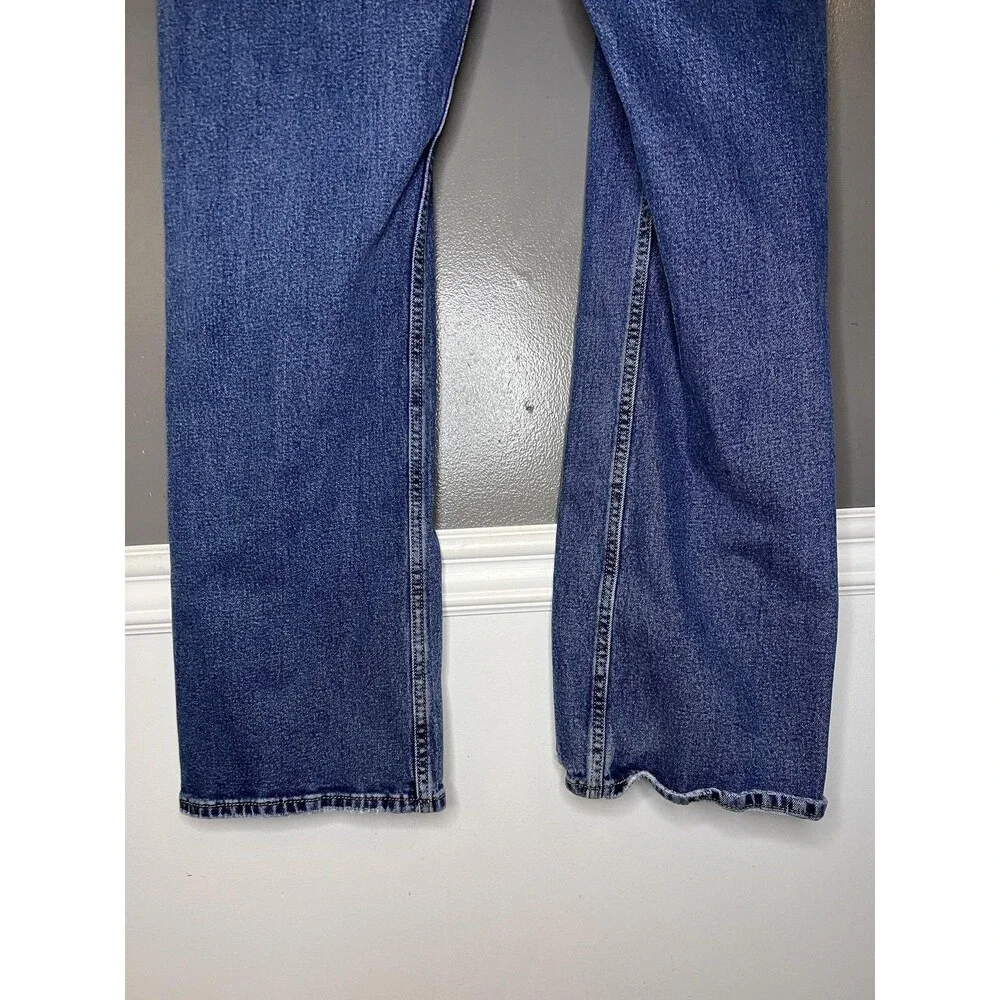 Levis 527 Jeans Mens 42x32 Blue Slim Bootcut Stretch Denim Medium Wash Pants
